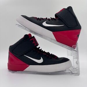 Nike KD Vulc GS Kevin Durant 6Y Black Red High Top Sneakers 685495-004‎